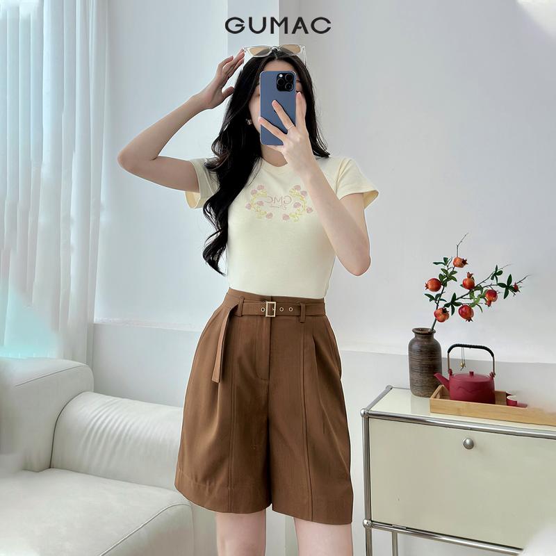 GUMAC - Quần ngắn rã dọc SHE12021 Nữ  Women 2