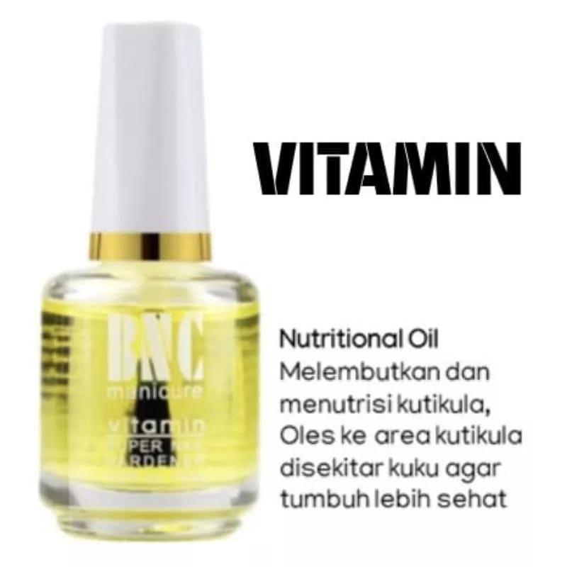 BNC Vitamin Kutek Kuku Cuticle remover / TOP Base Coat / Oil Softener Minyak Pelindung Manicure Pedicure Nail Polish Cream Krim Gel Polish Termurah Art Kering Kuning 0