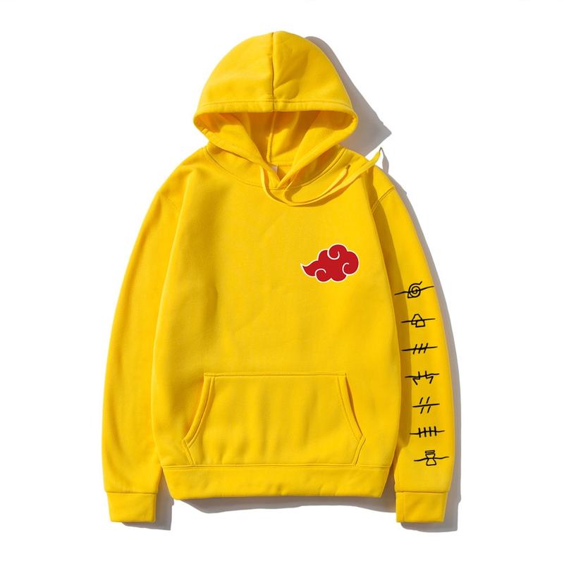 Product Introduction of Naruto Akatsuki Cloud Symbols Print Men Hoodies Sweatshirt Streetwear Hoodie Men Women Oversized Sweatshirt Baju Perkep 10