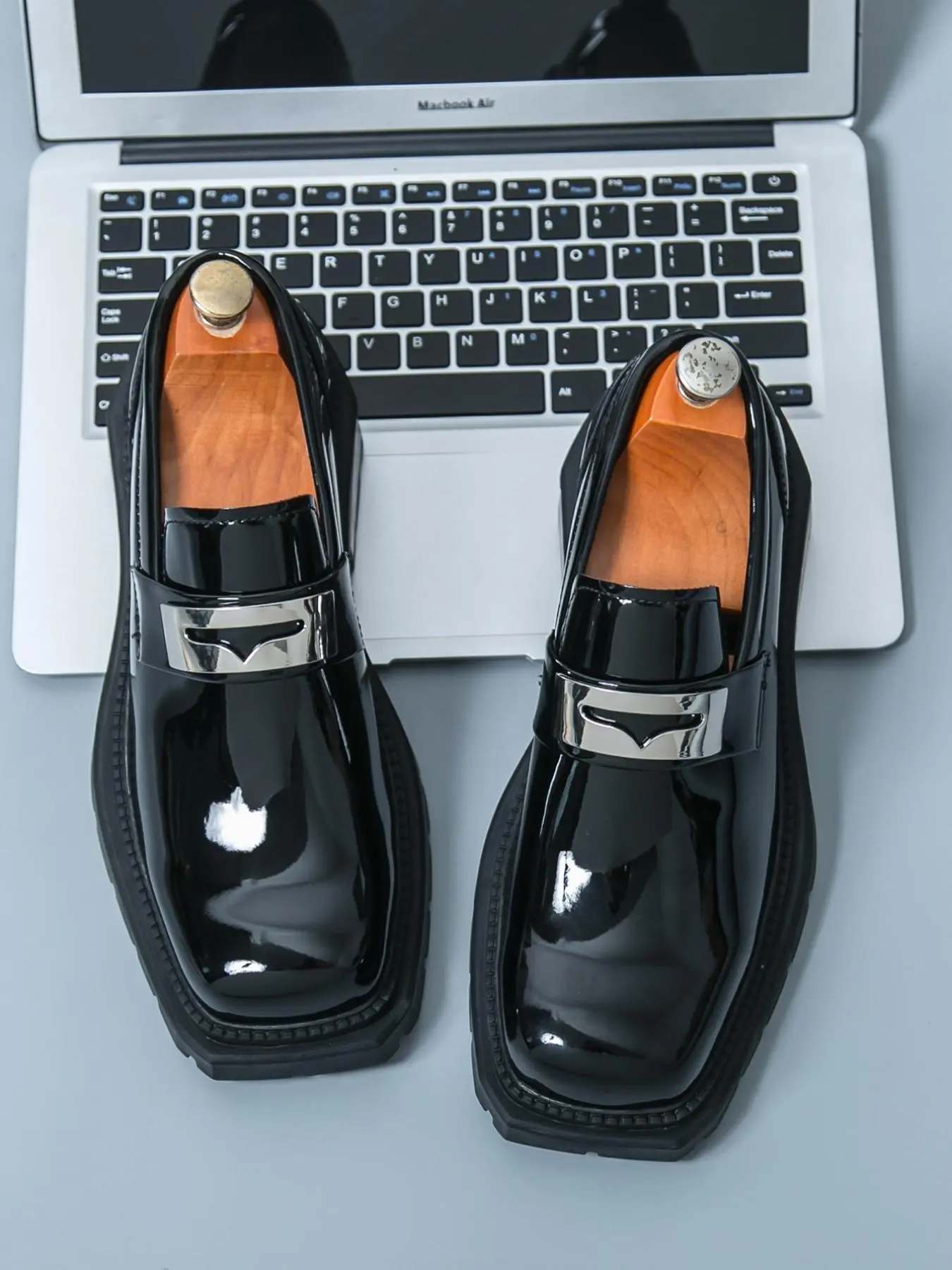 Men's Classic Fashion Square Toe Loafers, Casual Comfortable Slip-on Shoes for Daily Wear, Business Style Shoes for Men