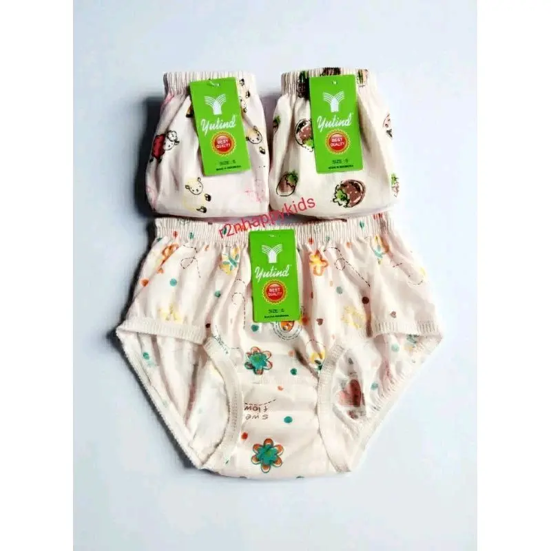 ( 6 Pcs ) Celana Dalam Anak Perempuan Yutind / Celana Dalam Anak Motif 1
