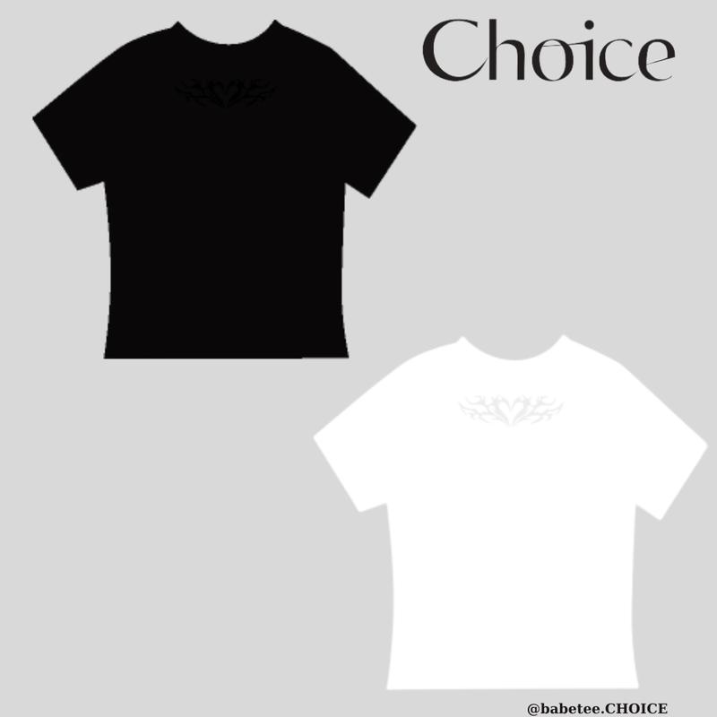 Áo Thun BabyTee Thêu Hình Trái Tim Thun CHOICE.SG Cotton 100% BabyTee-TOP