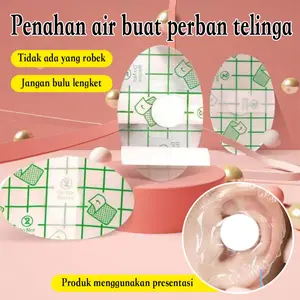 Pelekat Pelindung Telinga Anak Waterproof – Aman, Nyaman & Anti Bocor untuk Bayi dan Balita, Cocok untuk Mandi, Berenang, dan Bermain Air