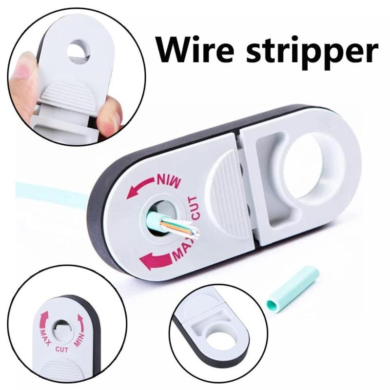 Product Introduction of Coaxial Line Stripper, Multi-purpose Ring-shaped Stripping Tool, Telephone Line Category 5e Twisted Pair Network Cable Stripper 8