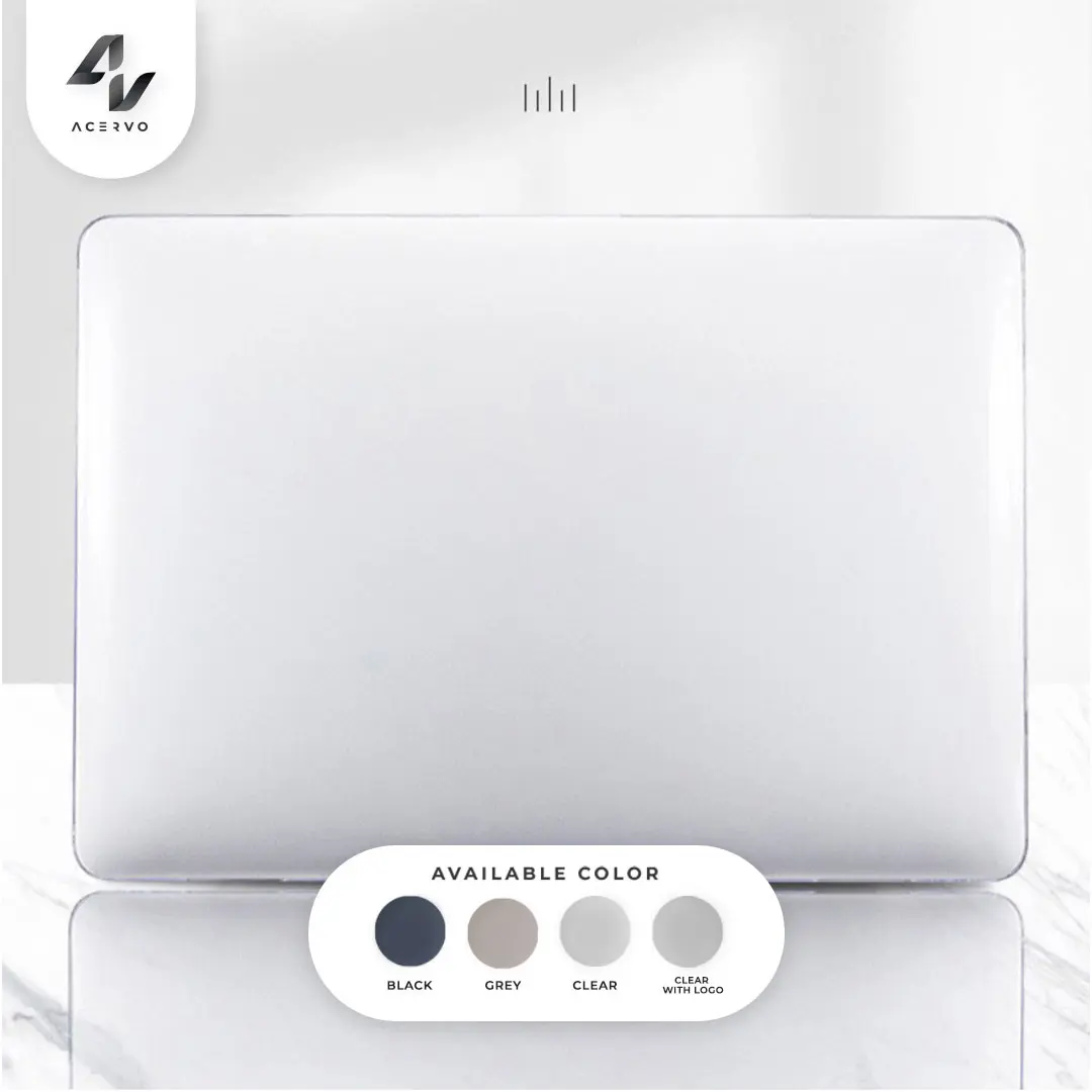 M*cBook Crystal Case Clear Hard Case Bening Transparan Pro 13” / Air 13” 13.6” M1 M2 M3 2020 2021 2022 2023 2024