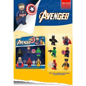 Educational Building Blocks Toys Marvel Avengers Figurines Set of 6 set  blind  box marvel  toys