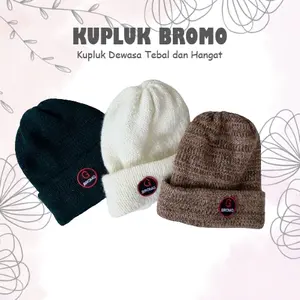 Kupluk Bromo Tebal Dan Hangat / Kupluk Topi Dewasa Pria Wanita / Kupluk Hiking / Kupluk Gunung Kupluk Musim Hujan