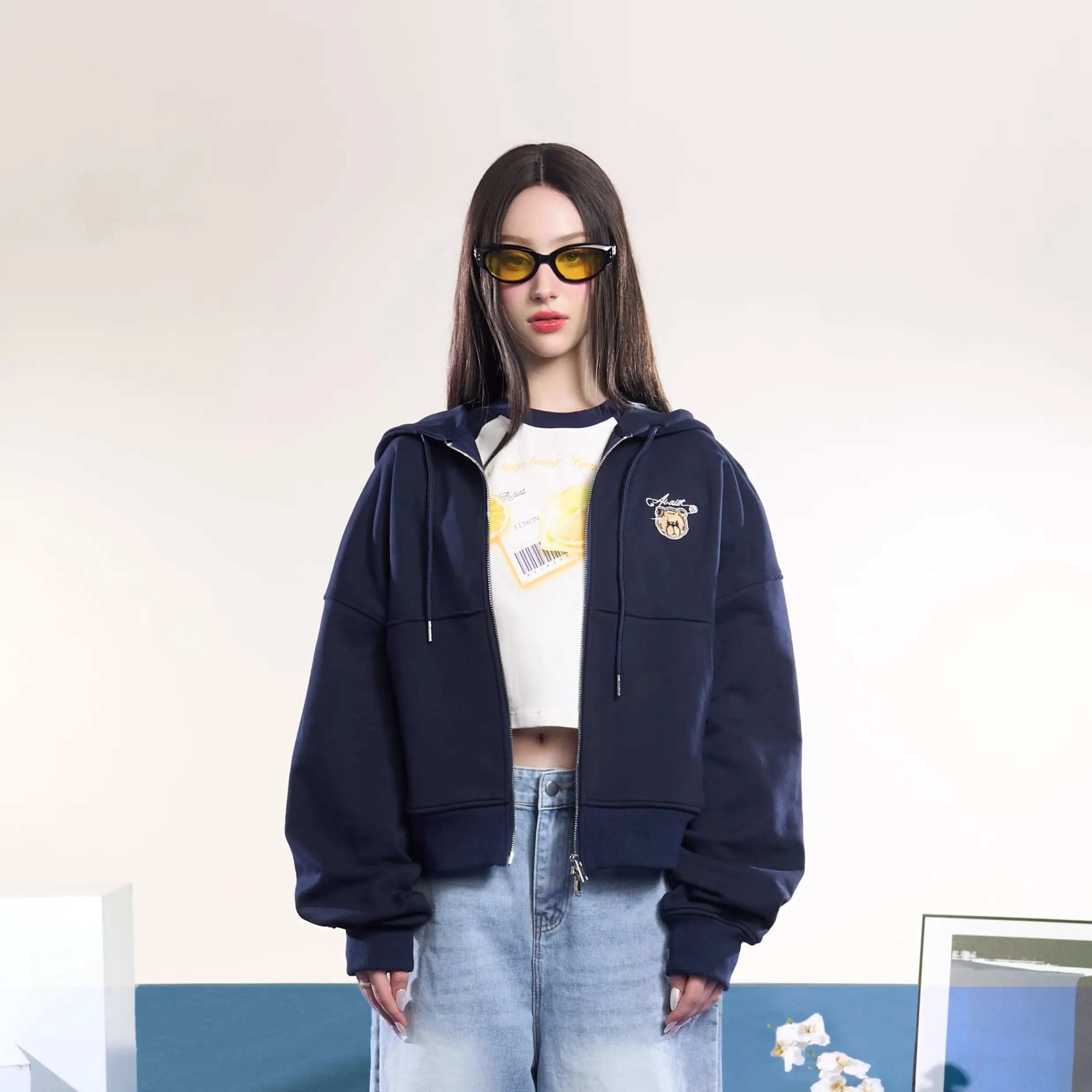 Áo Hoodie Bear AGOM Ver 2 form boxy - AGOM Bear Boxy Hoodie