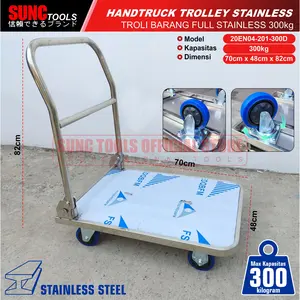 Troli Barang Trolli Stainless Handtruck Trolley Troly 300kg SUNC TOOL