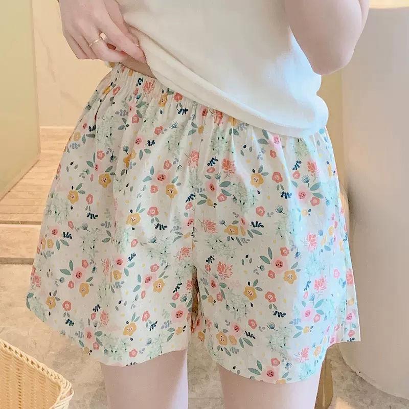 Mùa hè!Quần Đùi Mèo Kitty, Thiết Kế Hoạt Hình Dễ Thương, Thoáng Khí, Đồ Mặc Ở Nhà, Quần Đùi Ngủ, Dáng Rộng Vừa Vặn, Dành Cho Nữ, Đồ Ngủ Mùa Hè, Quần Thường Ngày 6