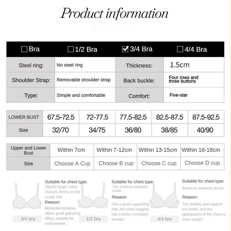 Áo Ngực Tập Hợp Ngực Nhỏ Dành Cho Phụ Nữ, Không Dây, Hỗ Trợ Bralette, Chống Chảy Xệ, Không Có Vòng Thép, Kéo Dài Bên Ngoài, Áo Crop Top Sling, Thoáng Khí, Thoải Mái, Đồ Lót, Dành Cho Phụ Nữ 2