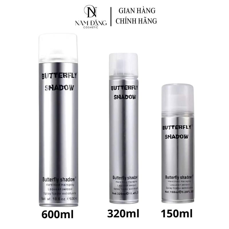 Gôm Xịt Tóc nam-nữ Butterfly Shadow 150ml-320ml-600ml