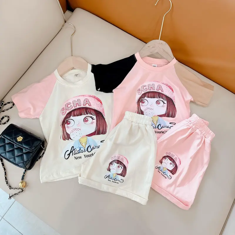[ Quynhanhshop] ( 9kg-70kg) bộ áo phối quần mẹ và bé gái SCHA mẹ con , chất liệu cotton 4c mùa hè mặc cực mát 2024 5
