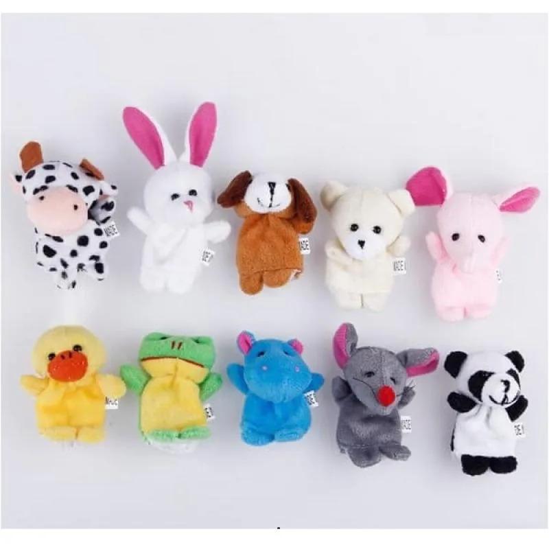 BONEKA JARI HEWAN 10PCS - MAINAN ANAK EDUKASI BELAJAR HEWAN LUCU 5