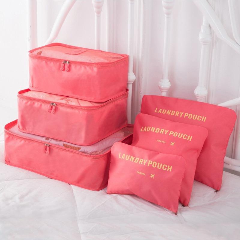 Product Introduction of 6Pcs/Set Travel Organizer Storage Bag Set Clothes Organizer Bags Pouch Suitcase Home Closet Bags for Storage 12