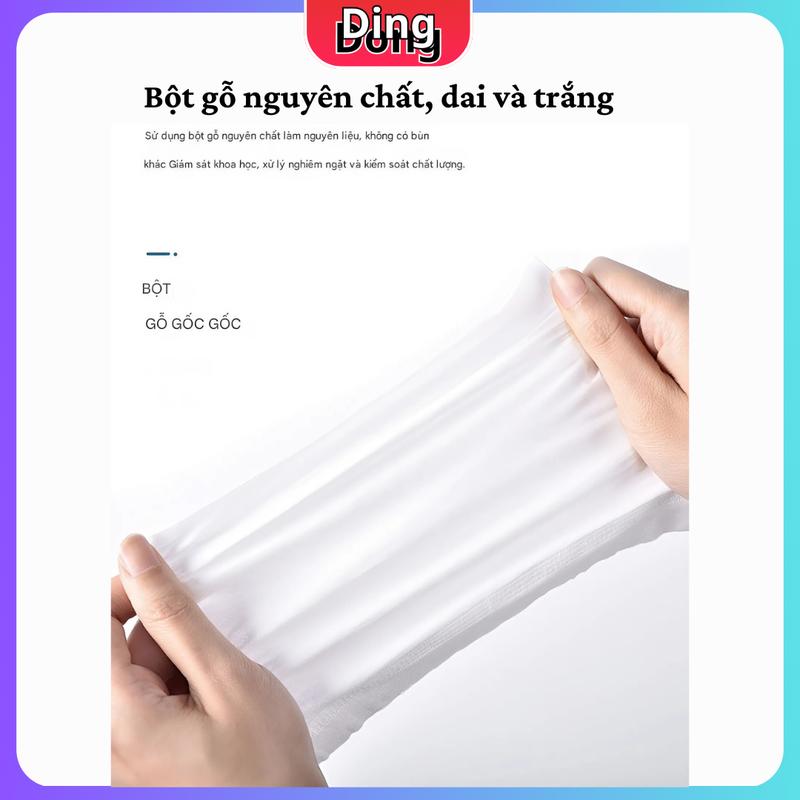 Product Introduction of Khăn giấy ăn Moomin làm chất liệu vải không dệt mềm mại cao cấp, siêu dai,3 lớp dày dặn Giấy Vệ Sinh giay cuon 18