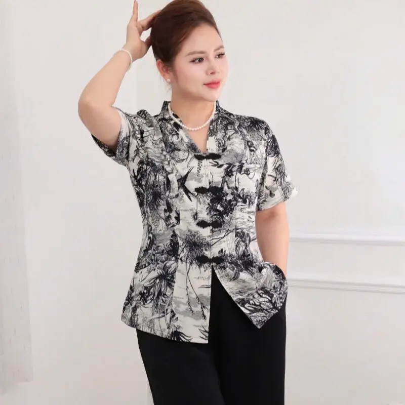 Đồ bộ trung niên, Sét đồ kiểu cho các mẹ , quần dài ống rộng , chất lụa hàn thoáng mát Ms68 5