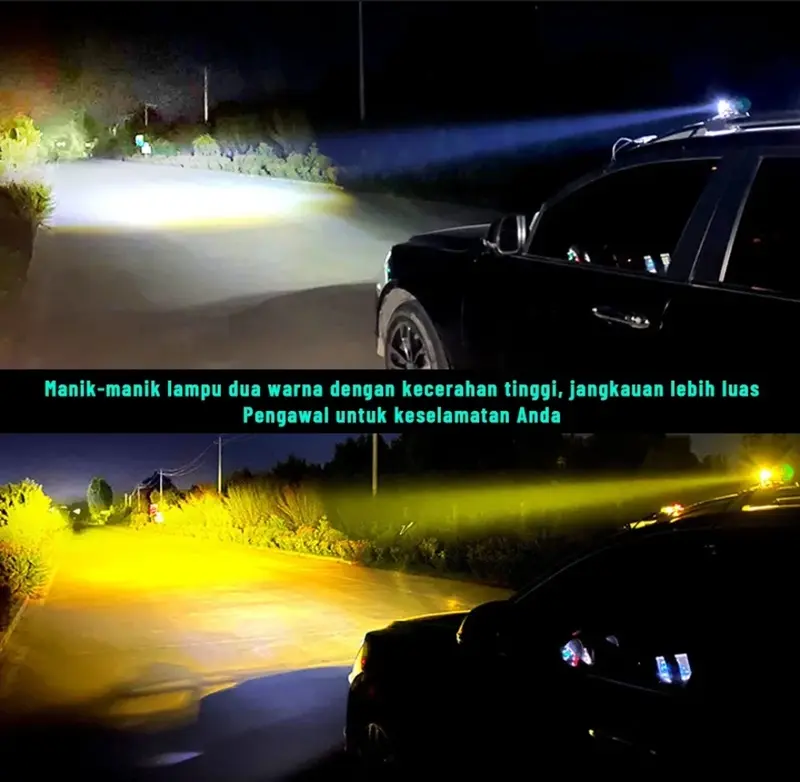 2pcs laser foglamp d2 superbright high low mini driving lampu tembak laser BONUS SAKLAR Lampu Sorot Motor 1