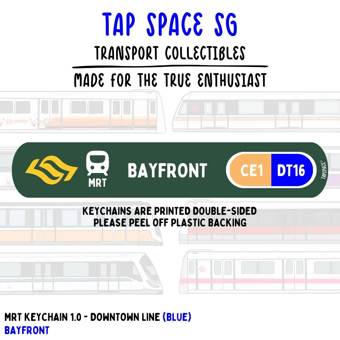 Bayfront MRT Station Keychain