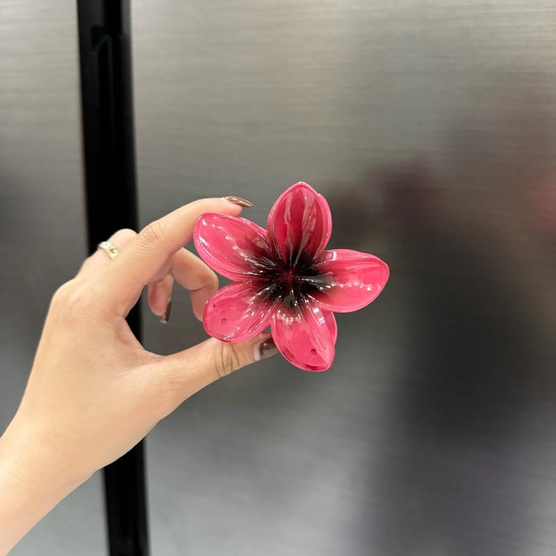 (2viên) Kẹp hoa sứ màu đỏ sẫm dễ thương dành cho nam 2