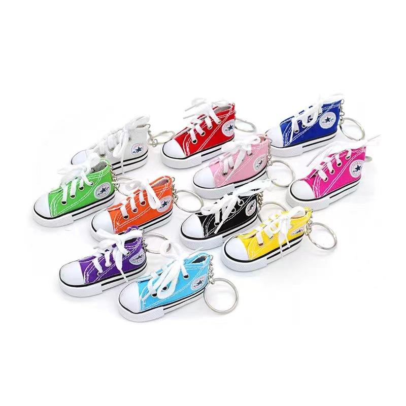 Product Introduction of Simulation Mini Canvas Sneakers Childen of Heaver Keychain Cute Casual Fashion Bag Bag Charm Small Gift Pendant 8