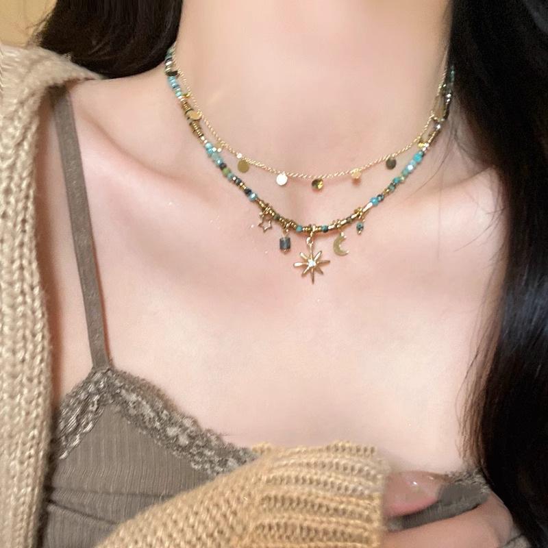 Product Introduction of Vòng Cổ Hai Lớp, Mangxing Cổ Điển Dành Cho Phụ Nữ, Sáng Tạo, Độc Đáo, Giá Cả Phải Chăng, Cá Tính, Dễ Phối Đồ, Dây Chuyền Xương Đòn, Phụ Kiện, Hợp Xu hướng  Trang Sức Women 0