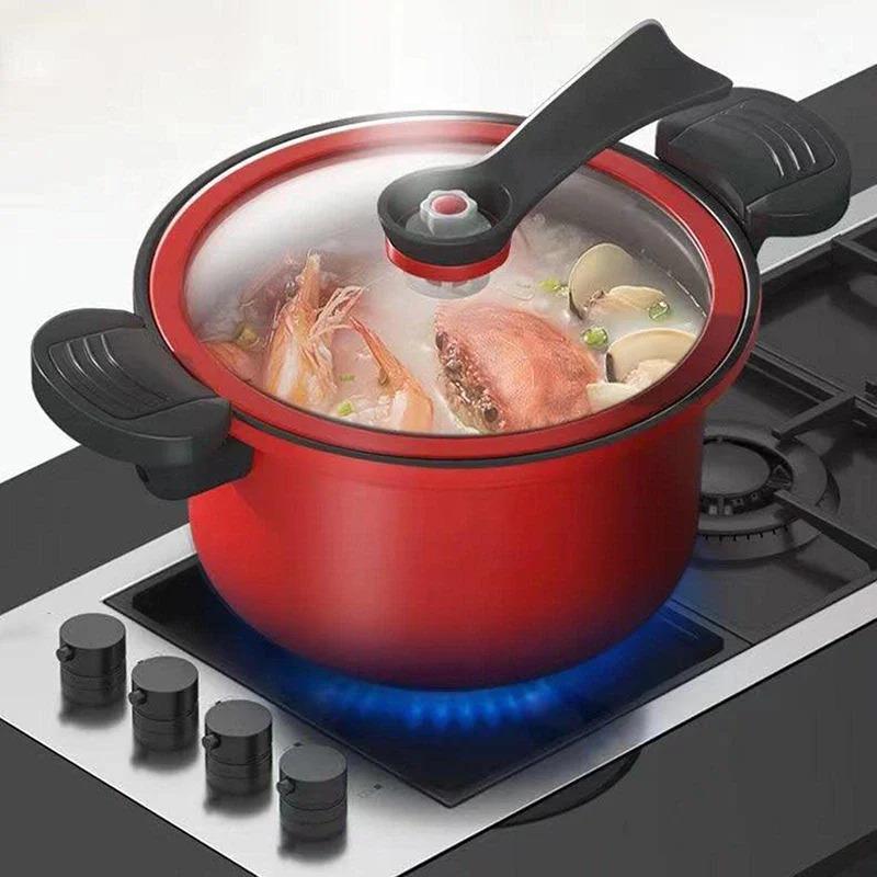 Product Introduction of Pressure Cooker 3.5L Soup Meat Pot Rice Cooker Gas Stove Micro Pressure Cooker Stew Pot Non-Stick Cooking Pots Kitchenware 14