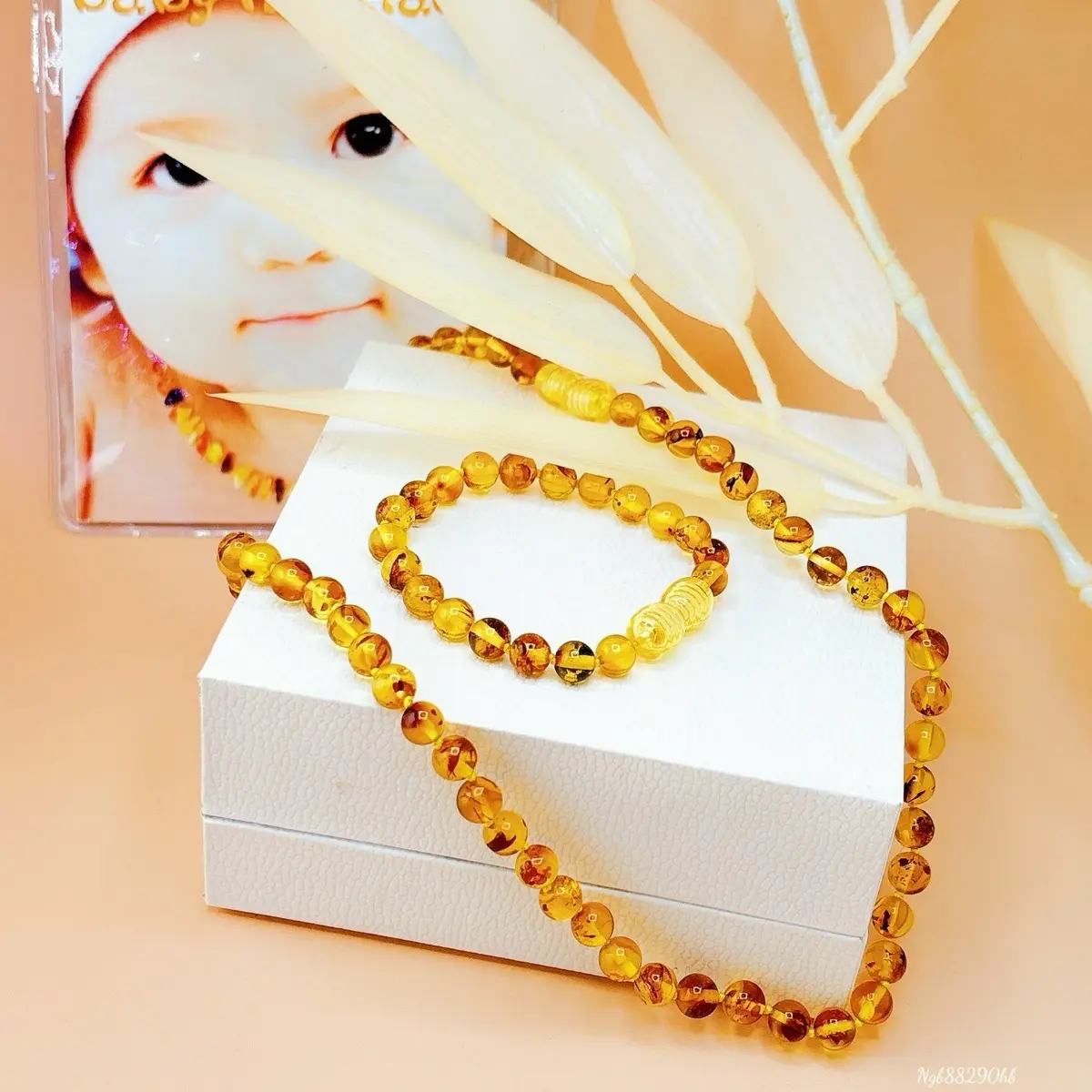 Vòng tay hổ phách cho TE sz 10-20ki
