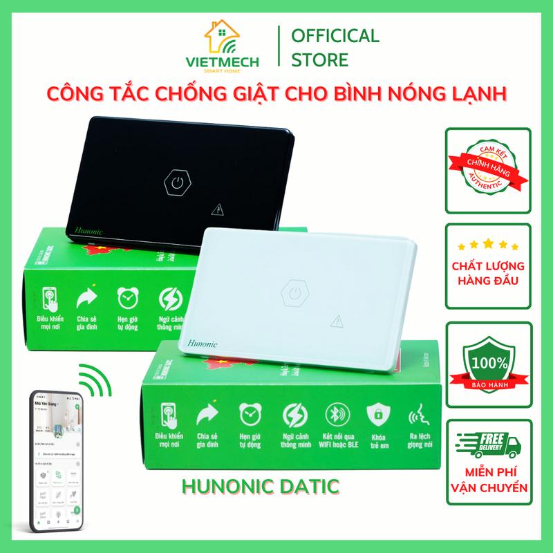 Công tắc CHỐNG GIẬT thông minh cho Bình Nóng Lạnh thế hệ mới | Điều khiển từ xa qua điện thoại, hẹn giờ bật tắt tự động, chống giật chủ động cho bình nóng lạnh, thay thế aptomat truyền thống, công suất 3000W