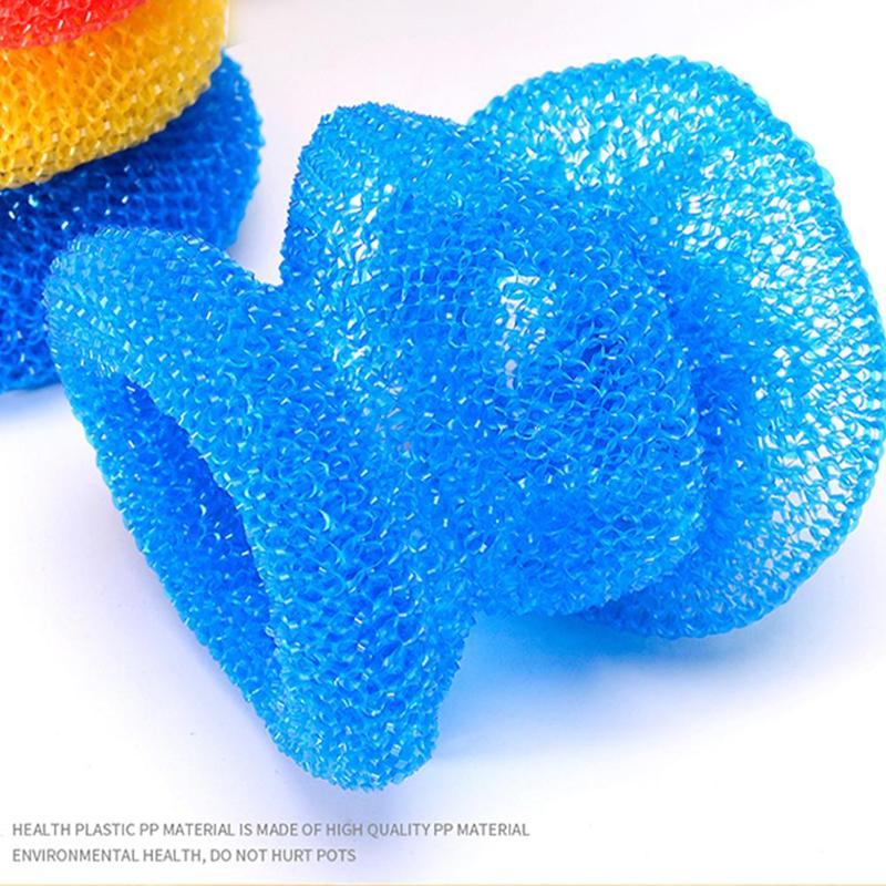 Product Introduction of Pot Brush Dishwash Ball Kitchen Pot Brush Artifact Cleaning Ball Plastic Steel Wire Ball 28