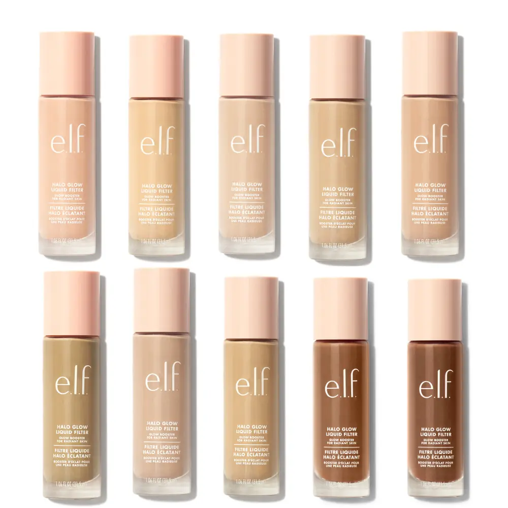 e.l.f. Halo Glow Liquid Filter, Multi-Purpose, Complexion Glow Booster, 31.5 ml
