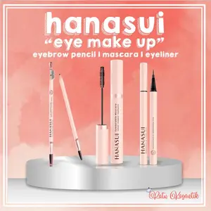 HANASUI EYETRACTIVE EYELINER | EYEDORABLE MASCARA WATERPROOF MASKARA | EYEBROWTIFUL PENSIL ALIS
