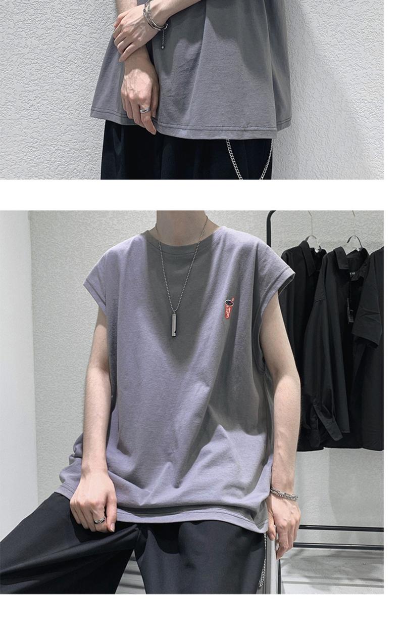 Product Introduction of Wide Shoulder Vest Men's Summer Sleeveless T-shirt Sports Hurdle Fitness Fashion Brand Basketball Loose Large Size Hip Hop Waistcoat Clothes Menswear Socks 12