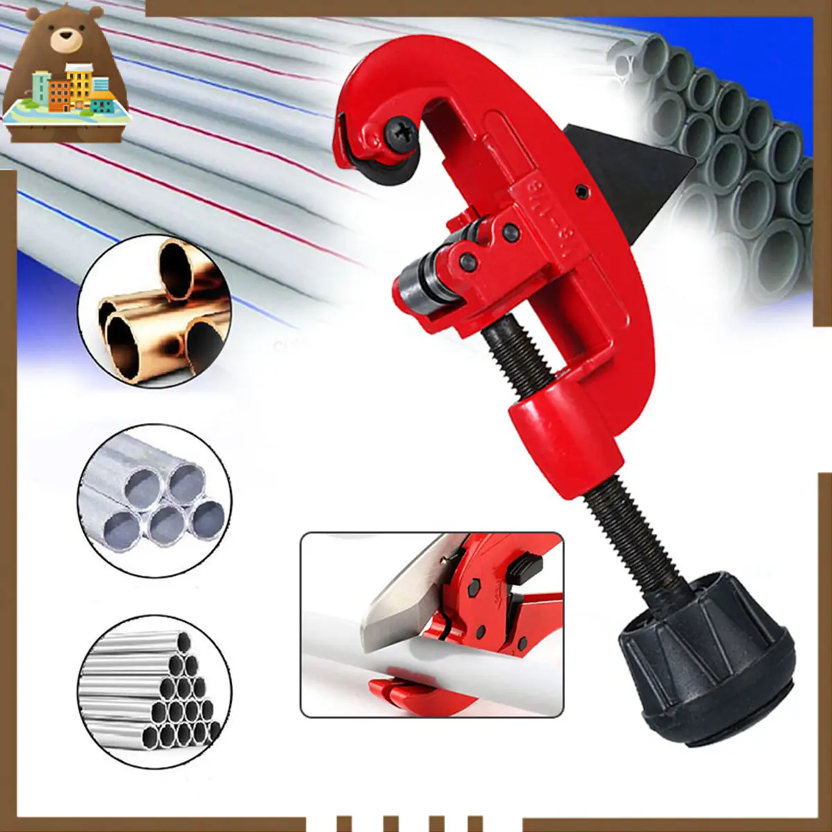 Tubing Cutter Alat Pemotong Pipa Besi Stainless Steel Heavy Duty 3-28mm Pipe Cutters