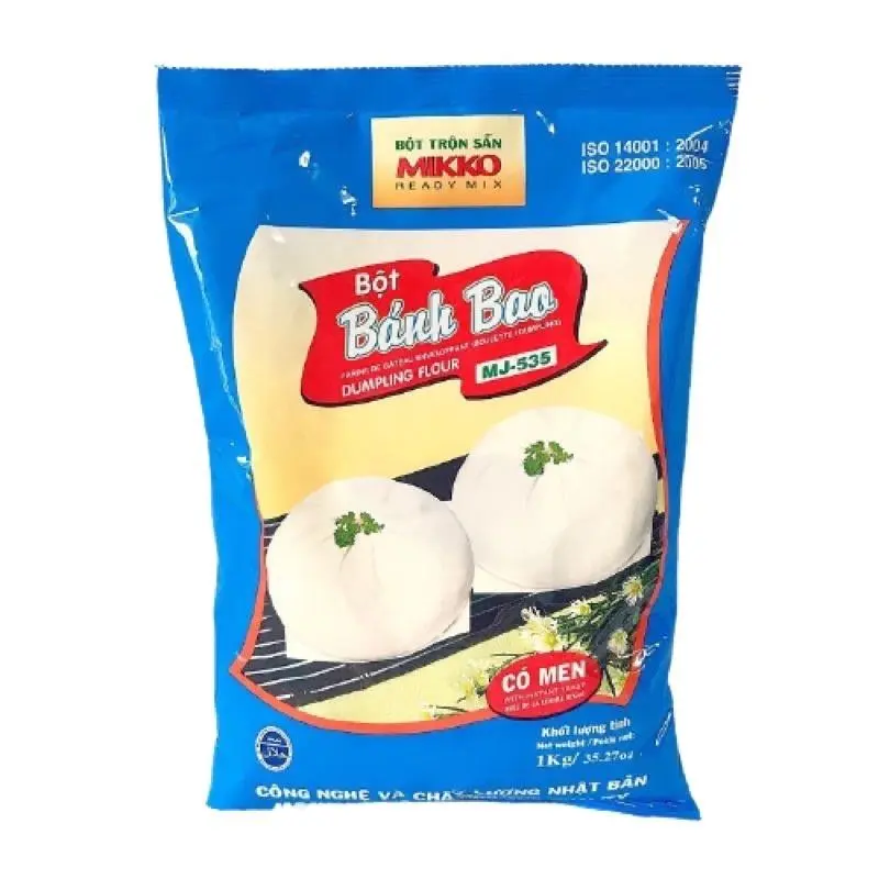 Bột bánh bao trộn sẵn Mikko - Gói 1kg tiện lợi, sử dụng dễ dàng để làm bánh bao