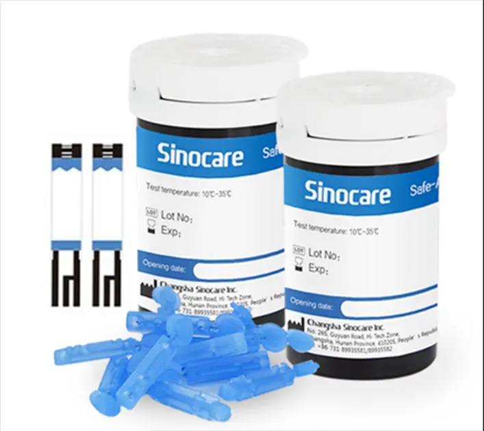 Hộp đường (gluco) Sinocare- Hộp 50 que (tặng 50 kim) 0