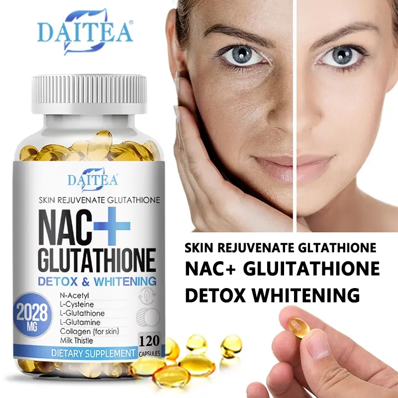 daitea glutathione Daitea Glutathione Supplement, Intracellular Complex, Collagen, Milk Thistle - supports cleansing and whitening