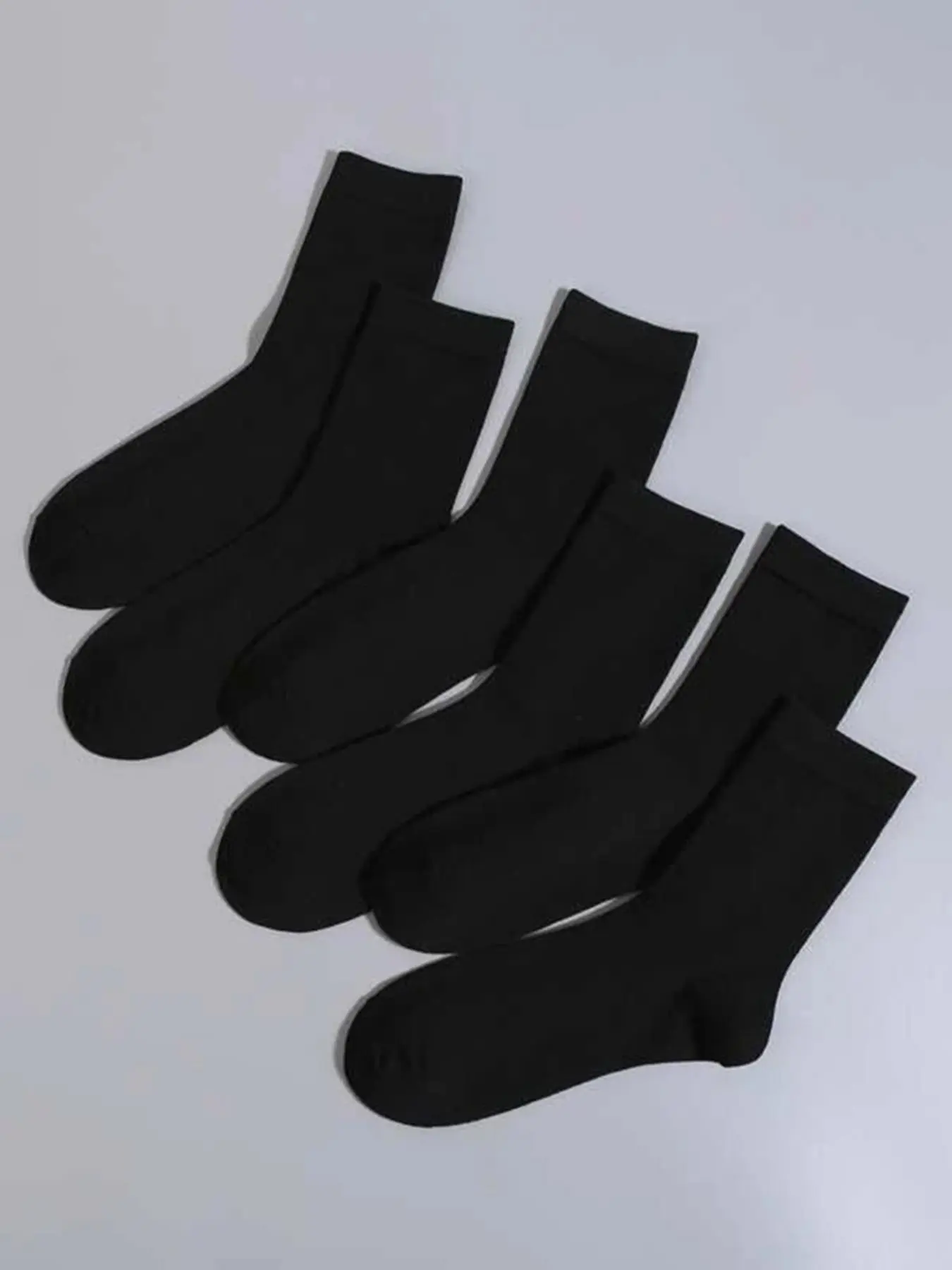 Men's Basic Solid Crew Socks, Casual Non-slip Sweat-absorbing Comfortable Mid Calf Socks, Multipack Socks for Daily Wear, Men's Socks & Hosiery