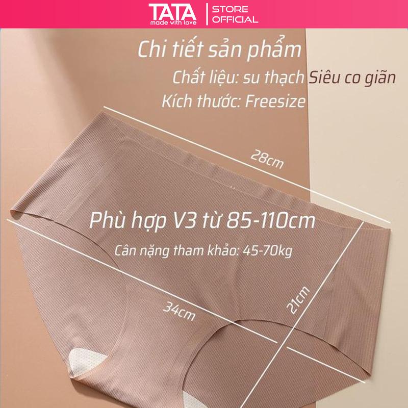 Product Introduction of [HÀNG XỊN LOẠI 1] SET 6 QUẦN LÓT SU THẠCH CHÍNH HÃNG - Quần Lót Nữ Su Thạch Băng Lụa Kháng Khuẩn Siêu Tàng Hình Cotton 0
