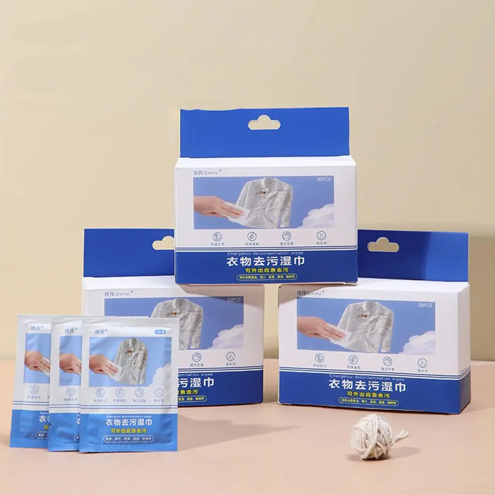 Stain Wipes For Clothes Instant Cleaning Wet Wipes Stain Remover Gentle Cleaning V4W7