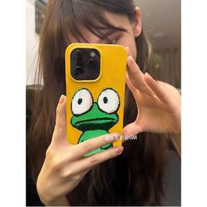Big-Eyed 16 Pro Max Phone Case 15 Jelly 14 Soft Case 13 Niche 12 Abstract 11 XR