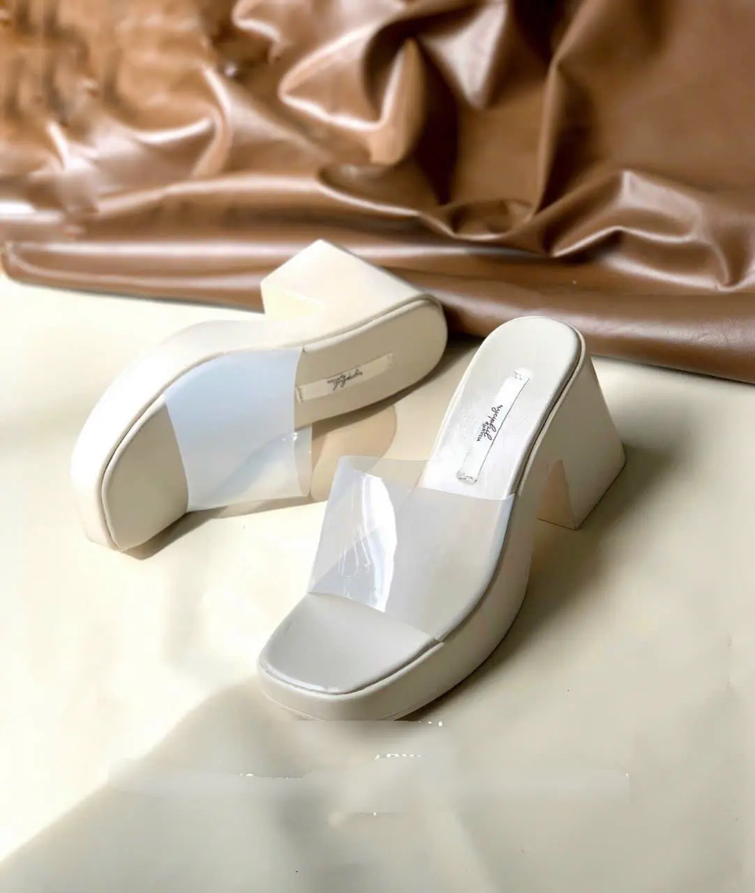 HACHI SHOES C171 DÉP XUỒNG NỮ QUAI TRONG CAO 8CM GiàY