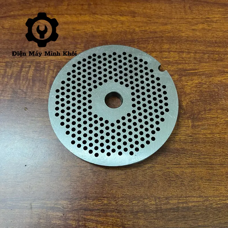 Mặt sàng, ruột xoắn, núm vặn, cối đùn thịt 22, 32 inox, mặt bích máy đùn cổ gà, cối xay cua , xay cá, nghiền xương 7