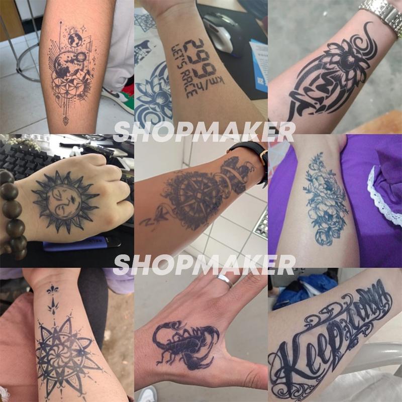 Tato semi permanen based Fruit Ink tatto tahan lama 15 hari anti air 11X18CMcm - 150 2