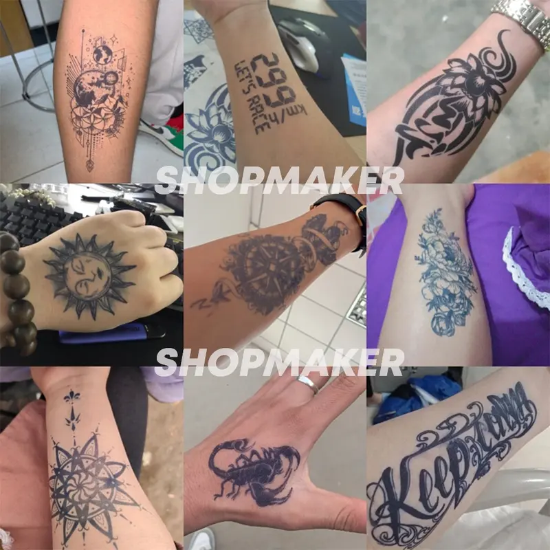 Tato semi permanen based Fruit Ink tatto tahan lama 15 hari anti air 11X18CMcm - 150 2
