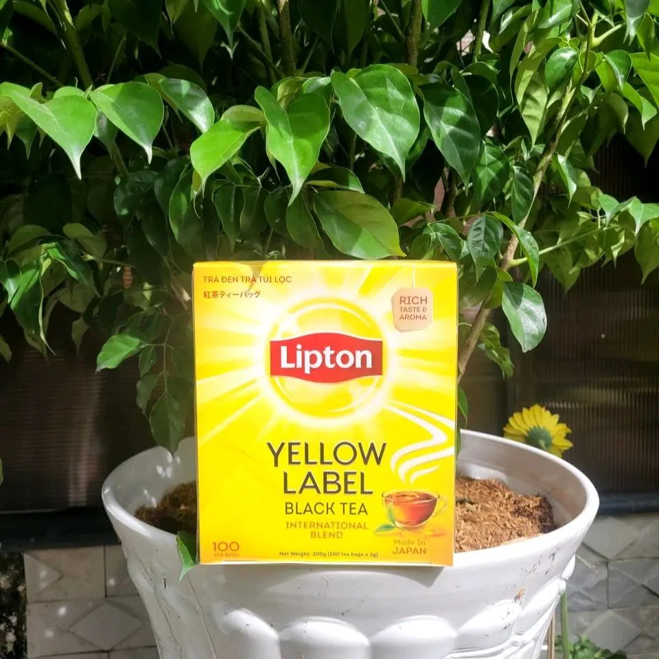 TRÀ LIPTON TÚI LỌC YELLOW LABEL 200g (100túi × 2g) (mẫu mới) Tea