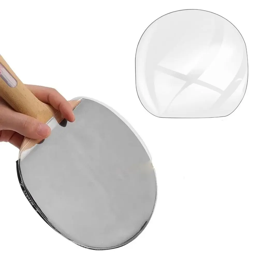 Professional Accessories Transparent Ping Pong Racket Protective Film Self Adhesive Rubber Dust Proof Racket Rubber Protective Film Sticky Ping Pong Bat Rubber Protection Film