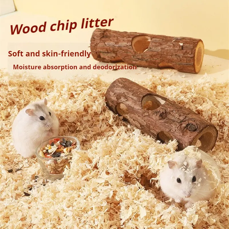 Hamster Sawdust 1kg Rabbit Djungarian Hamster Guinea Pig Totoro Pet Squirrel Deodorant Pad Sawdust Shavings Wholesale Heat preservation and water absorption