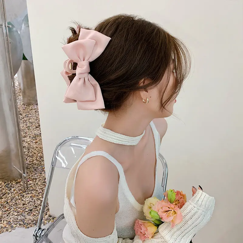 Kẹp Tóc, Thiết Kế Kỳ Nghỉ, Nhiều Màu Sắc, Phong Cách Đơn Giản, Kẹp Tóc Sau Đầu, Kẹp Tóc Cao Cấp, Có Nơ, Thích Hợp Cho Bé Gái, Kẹp Cá Mập. Women