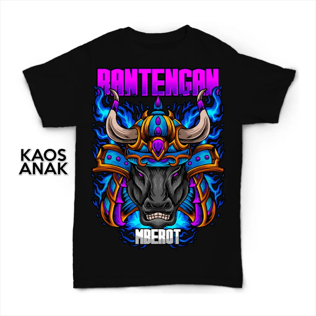 BAJU KAOS ANAK VIRAL BANTENGAN MBEROT MALANGAN JARANAN